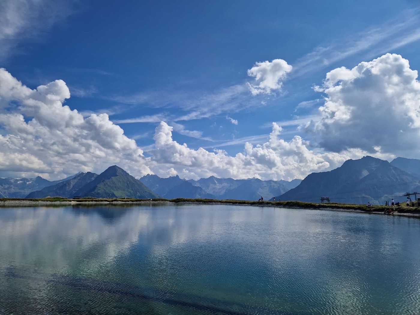 Blick über den Bergsee